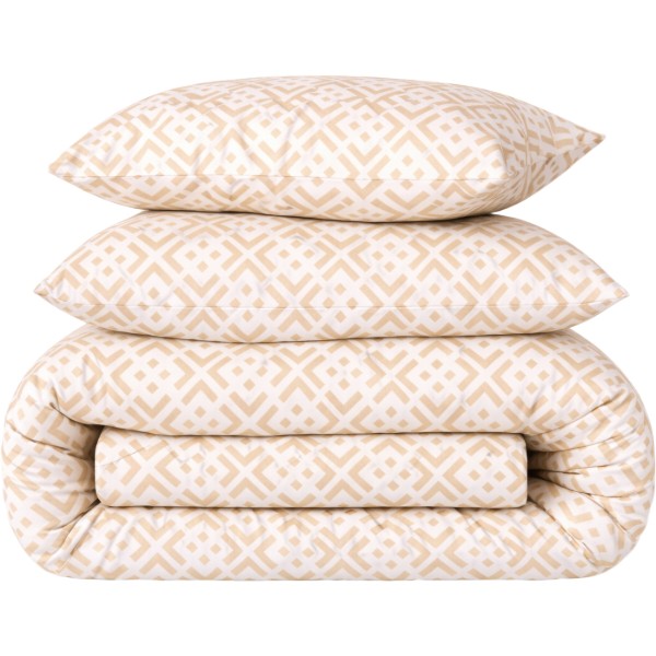 Фото - Комплект постельного белья MirSon Ranforce Elite 17-0948 Abstract Beige 220х240 (2200013165002)